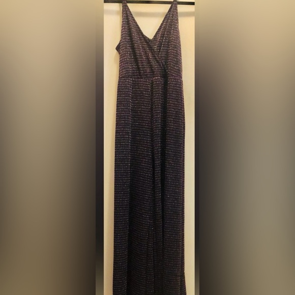 Multi color Pants jumpsuit w/ a bitt of sparkle adjustable spaghetti straps - Picture 8 of 8